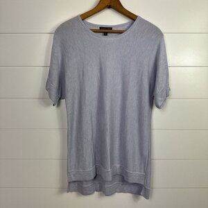Eileen Fisher Dolman Short Sleeve Pullover Sweater Light Blue sz S